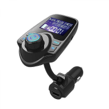 Auto Bluetooth FM-zender Radio Adapter Autokit W 1,44 Inch Display Ondersteunt Alle Smartphone Audiospelers Tf/sd Kaart en Usb Autolader