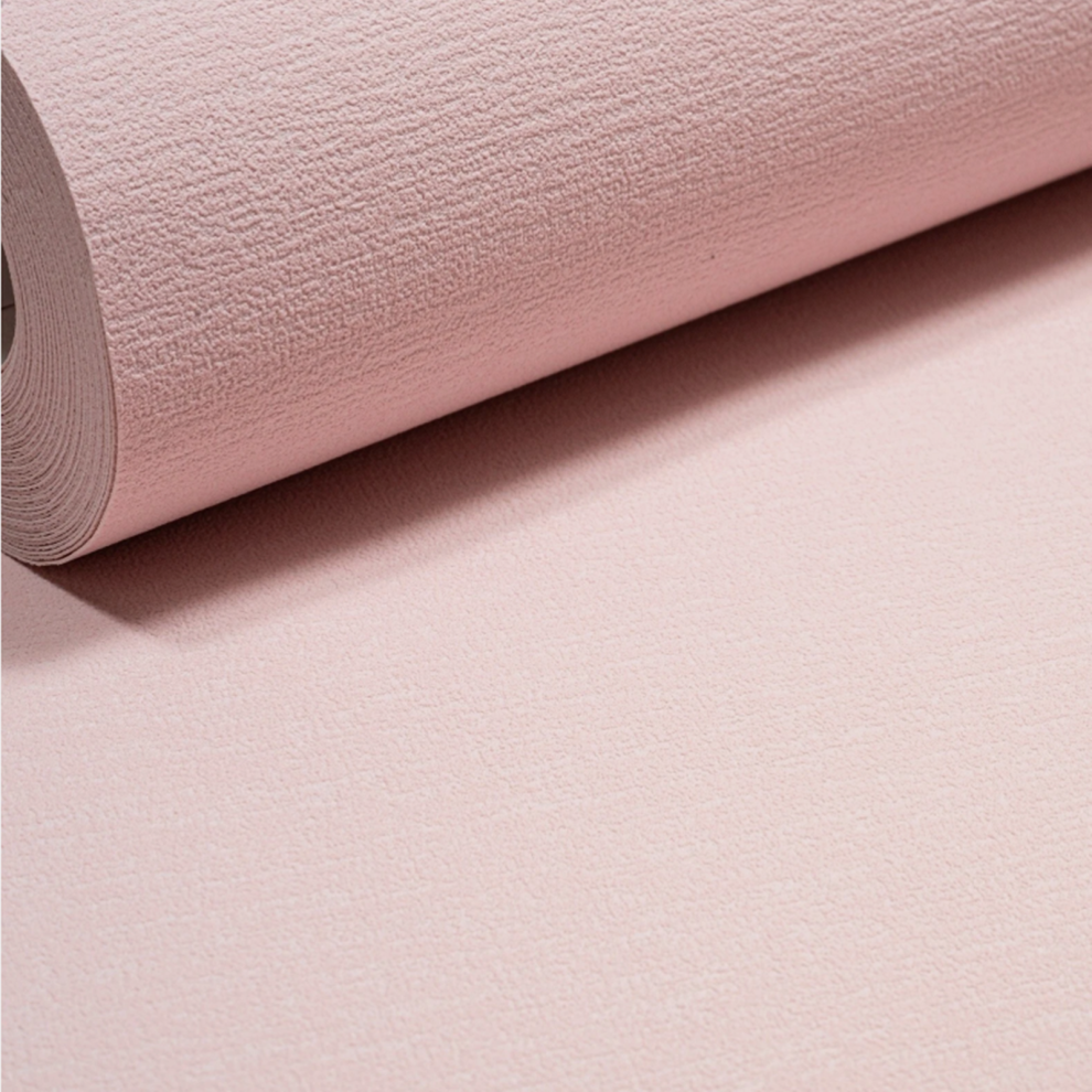Plain Pink Textured Wallpaper Thick Kids Girls Playroom Nursery 5060729370933
