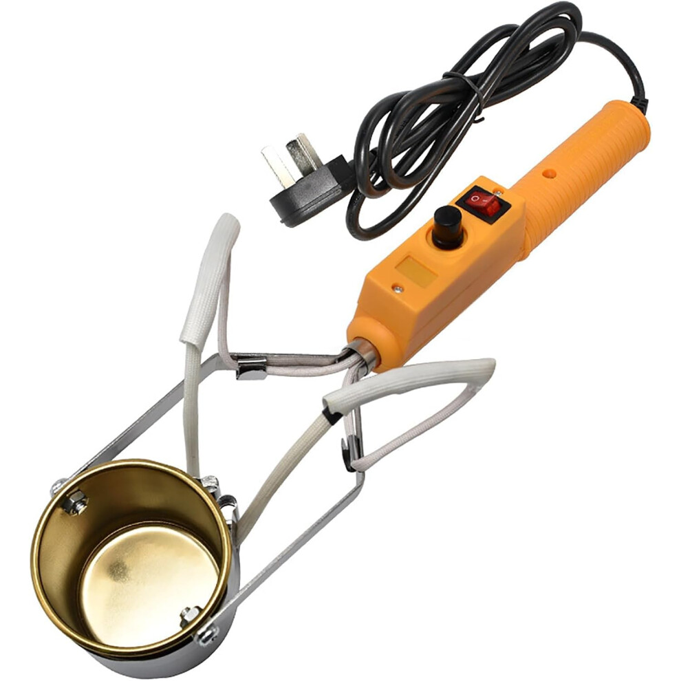 Lead Melting Pot 380W With 3000G Capacity, Adjustable 150-450, 65Mm Deep Crucibles, Fast Heating For Tin Lead Wax 6493810757198