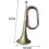 Bugle 12.60 Inch Solid Copper Brass Bugle for Military Band Cavalry Orchestra Performance 2