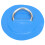 6 Stück PVC D-Ring Patch Elastikseil-Set Edelstahl D-Ring Patch Gummiseil-Set Blau 3