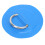 6 Stück PVC D-Ring Patch Elastikseil-Set Edelstahl D-Ring Patch Gummiseil-Set Blau 8