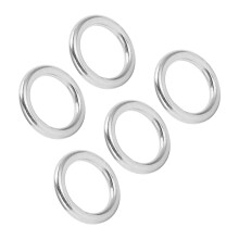 5 pièces d'anneaux soudés en acier inoxydable 3x15/20/25mm