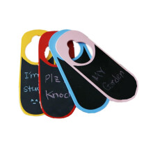 Wooden Mini Blackboard Dry Erase Board Signs Set of 4 for Home Door Decor and Creative Message Display
