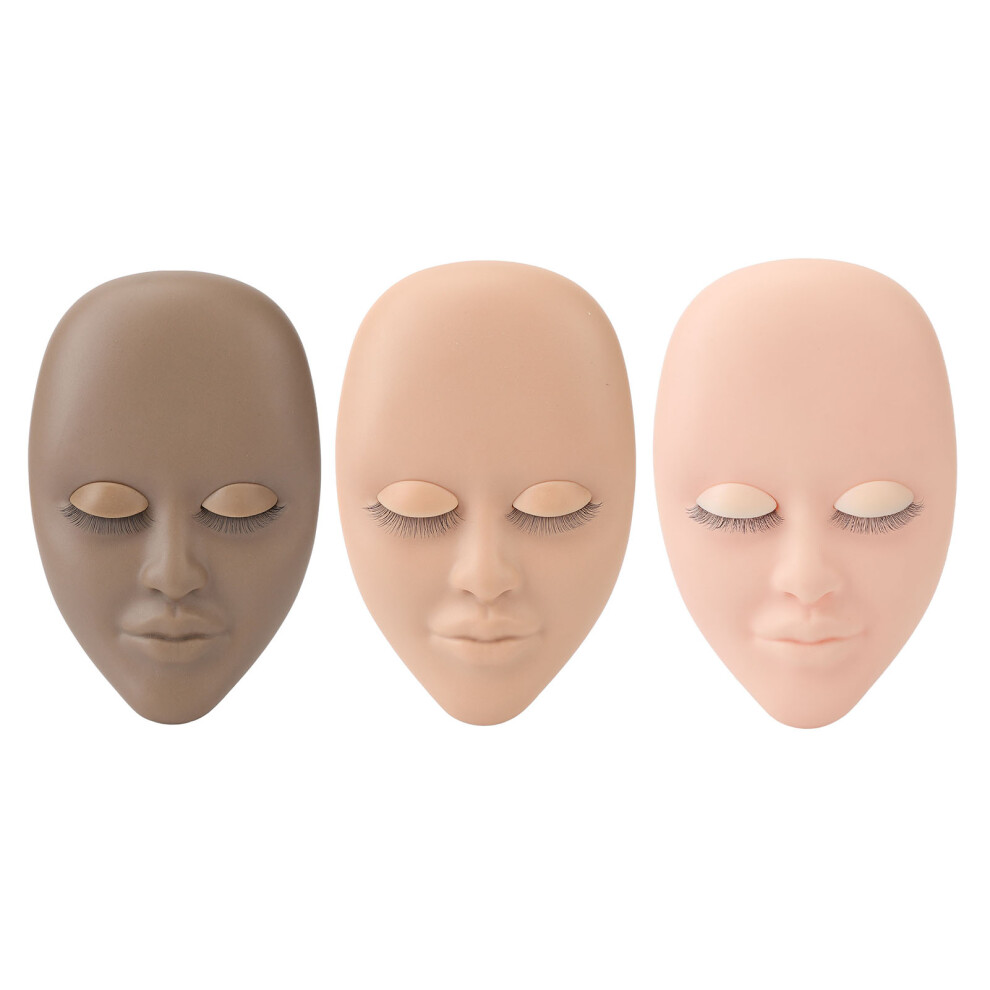 3pcs Lash Mannequin Head Double Layers Realistic