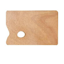 Painting Wooden Color Palette Oval Square Oil Painting Palette 12x16 Inch Natural Wood Artist Supplies