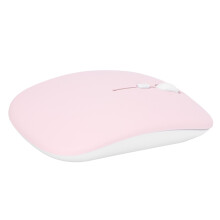 Kabellose Maus, leise, intelligent, ultradünn, tragbar, für Gaming, Büro & Computerzubehör (Pink)