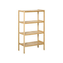 Scaffale - MUVOE - 4 Livelli - Bambù Naturale - 62x33x112cm - Carico 10kg per Scaffale