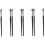Eyebrow Brush Set with Comb and Eyeliner Brush, 4-Piece Flat Makeup Tools for Precise Concealer Application 1