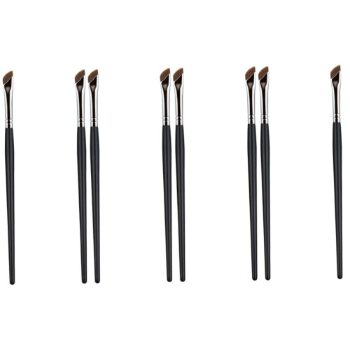 Eyebrow Brush Set with Comb and Eyeliner Brush, 4-Piece Flat Makeup Tools for Precise Concealer Application
