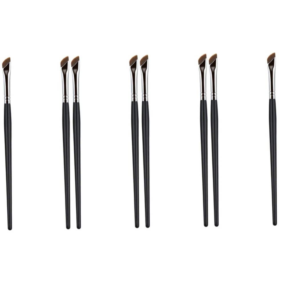 Eyebrow Brush Set with Comb and Eyeliner Brush, 4-Piece Flat Makeup Tools for Precise Concealer Application