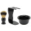 Set da barba da 3 pezzi in ABS+nylon con ciotola e supporto 11