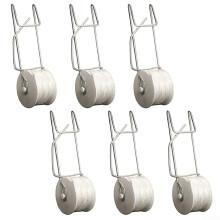 Tomato Roller Hooks 10 x Galvanized Steel Wire Heat Resistant Space Saving 15m String Vine Trellis Rolls Pack of 6