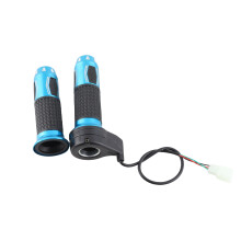 1 Paio Universale Blu in Gomma Impugnatura dell'Acceleratore 22mm