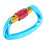 Mousqueton en aluminium, 25 kN, Utilisation intensive, Bleu 12