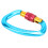 Mousqueton en aluminium, 25 kN, Utilisation intensive, Bleu 14