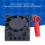 Ventola mini silenziosa ABS da 5V per Raspberry Pi 4 Model 8