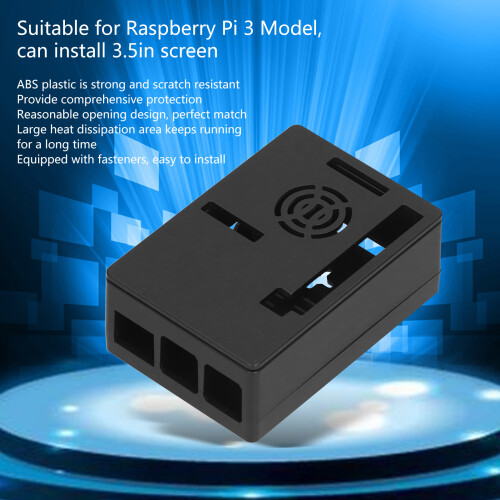 Protective ABS Case for Raspberry Pi Cooling Enclosure with 3.5in Screen Cover 2