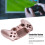 Boutons en ABS couleur or rose remplacement pour manette PS5 11