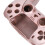 Boutons en ABS couleur or rose remplacement pour manette PS5 9