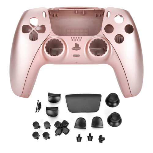 Boutons en ABS couleur or rose remplacement pour manette PS5 1