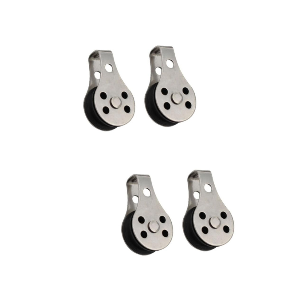 Stainless Steel Pulley 2 Inch For Boat Rope, Fishing Net, Nylon Rope, Heavy-Duty Single Sheave Design 6482260763798