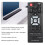 COV30748160 ABS Télécommande de barre de son Portée de 10 m 2x AAA 12