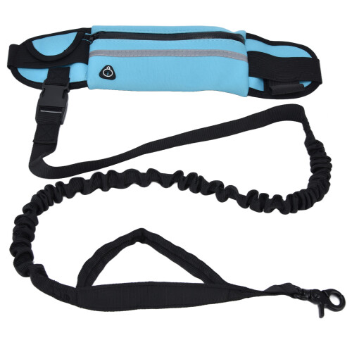 Sports Belt Bag Leash Set Reflective Elastic 1