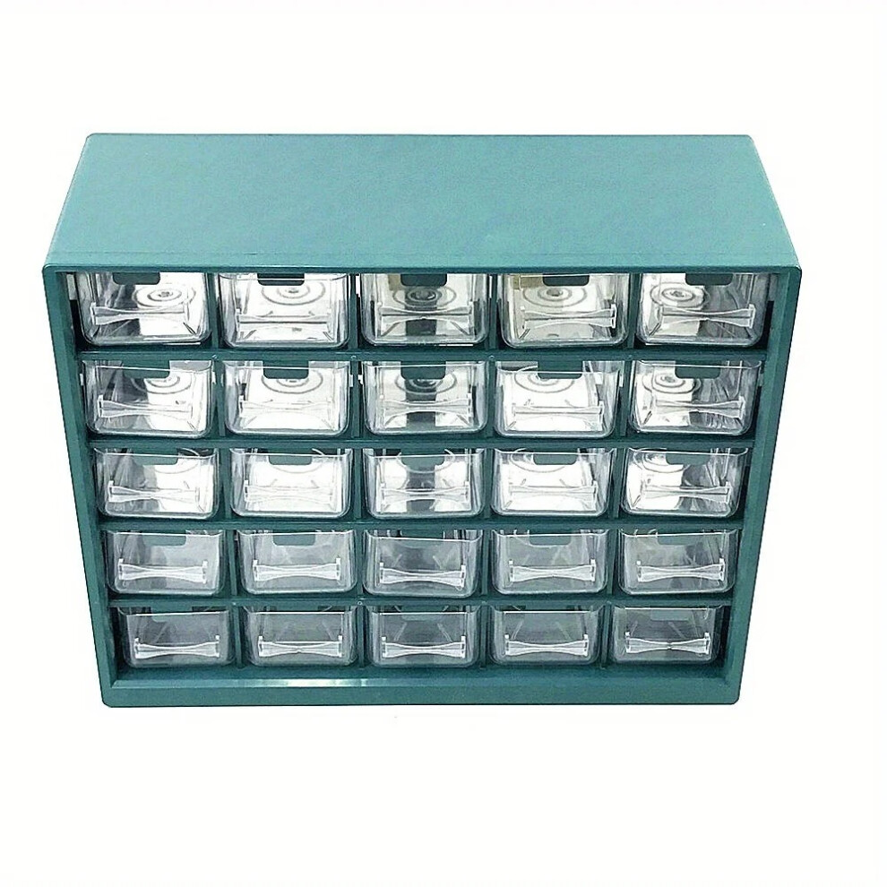 25 Multi-Grid Drawer Parts Box Wall-Mounted Screw Classification Component Box Tool Case Electronic Components Storage Toolbox 8806084362124
