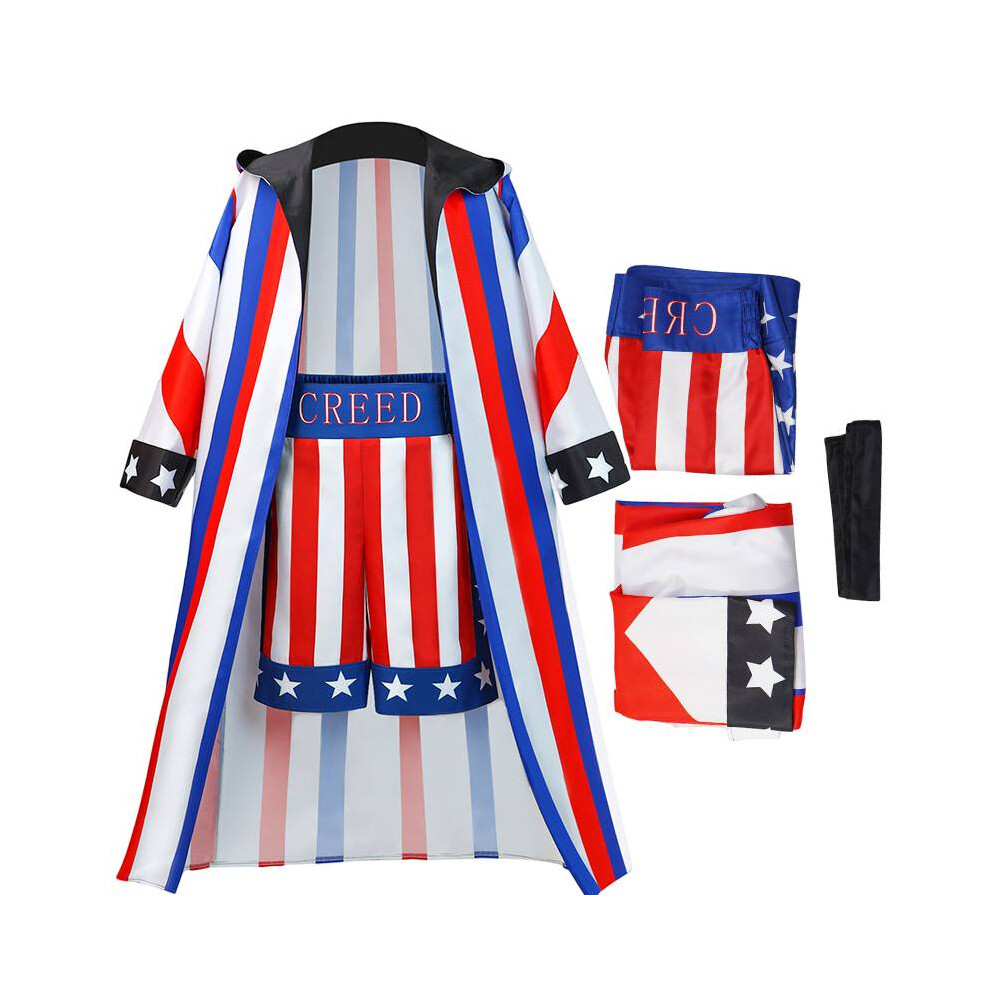 (Xl)Creed Iii Adonis Disfraz Cosplay Boxeo Capa Conjunto Halloween Carnaval Traje Fans-image