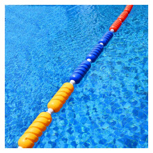 Pool Safety Separation Rope - Spiral Floating Line for Indoor/Outdoor Use, 6cm Diameter, 3.5m Length, Hazardous Area Protection