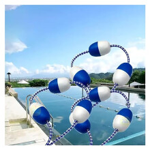 Pool Safety Rope Set with Floating Barrier for Inground and Above Ground Pools, 4m Swim Area Divider for Enhanced Pool Safety