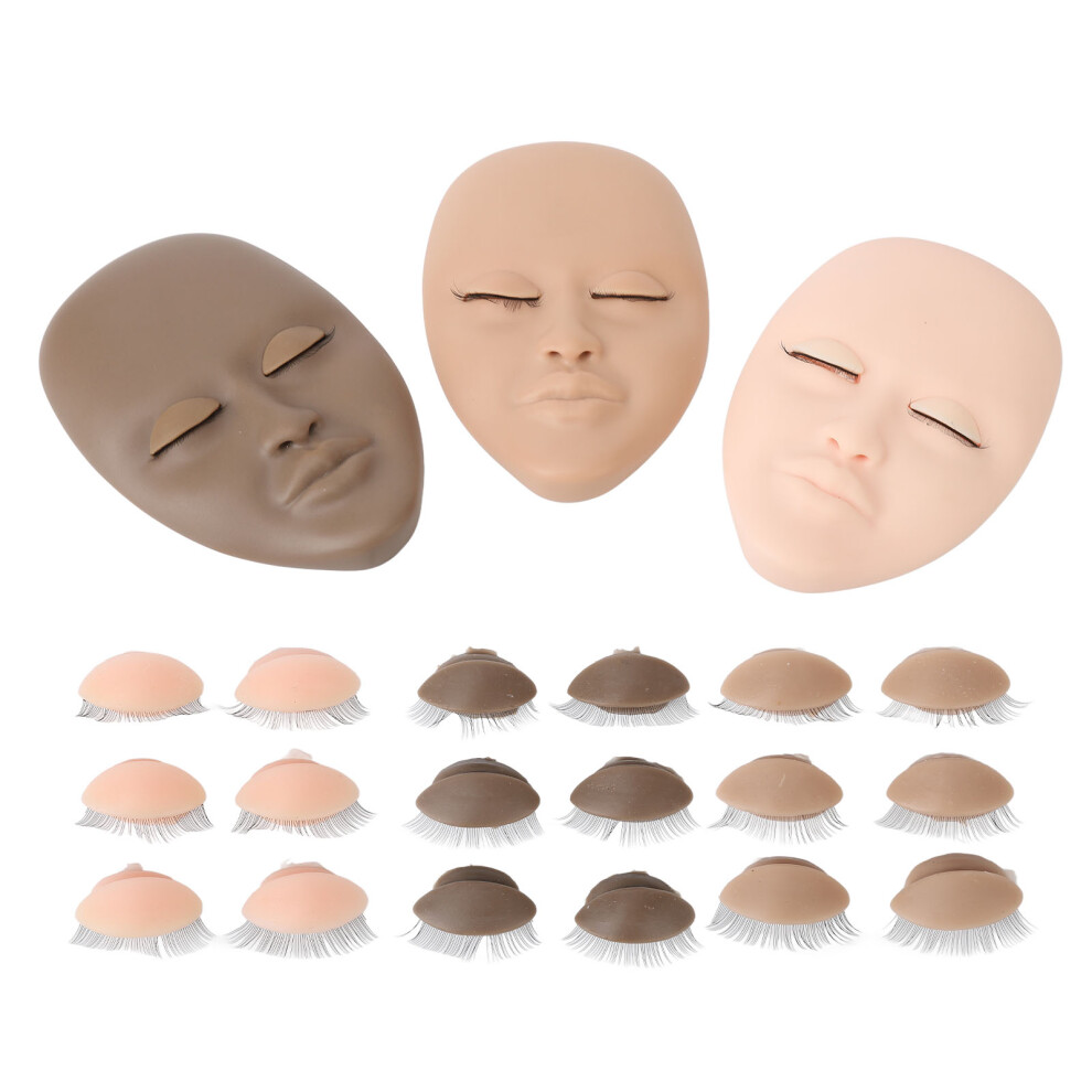 3pcs Lash Mannequin Head Eyelash Extension