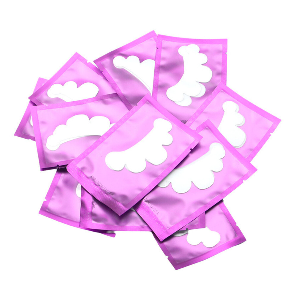 50 Pcs Under Eye Pads Petal Shape Eyelash Grafted