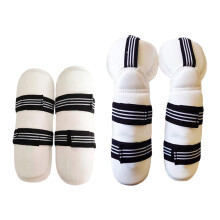 Taekwondo Protective Gear Lightweight Elastic Strap Padded Arm and Leg Guards for Martial Arts Kickboxing Karate Size S