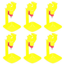 10 pezzi Bevitore a capezzolo con tazza 20 ml 13x6.5 cm plastica+acciaio inossidabile