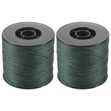 500M 100Lb 0.5Mm 4-Strand Super Strong Braided Fishing Line PE Dark Green Color