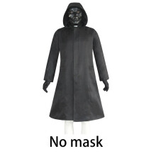 (3XL)Squid Game Boss Frontmann Kostüm Anzug schwarz Jacke Mantel Outfit Halloween Cos