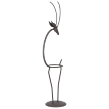 Vaso di vetro a forma di cervo, tipo B, trasparente, 410-440 g