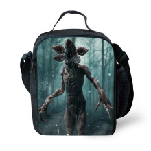 (Chomper) Stranger Things Pattern Insulated Lunch Box Bag Outdoor Picnic Gifts Bags Kids