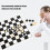 24PCS Wooden International Draught Checker Game 8