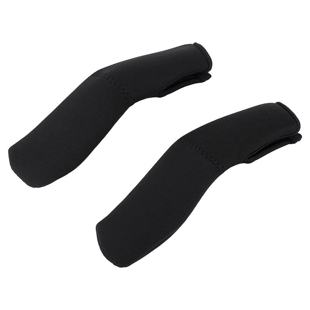 1pair Black Neoprene Baby Stroller Grip Cover