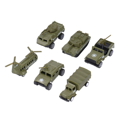 1:64 Scale Pull Back Military Vehicles Model Tank 1