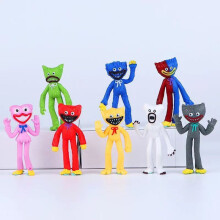(8pcs)68pcs Poppy Playtime Figures Huggy Wuggy Model Display Toys Topper Gift Kid