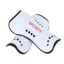 Adjustable Soccer Shin Guards, 2-Pack Football Leg Protectors, Shock-Absorbing Shin Pads for Kids and Adults, White