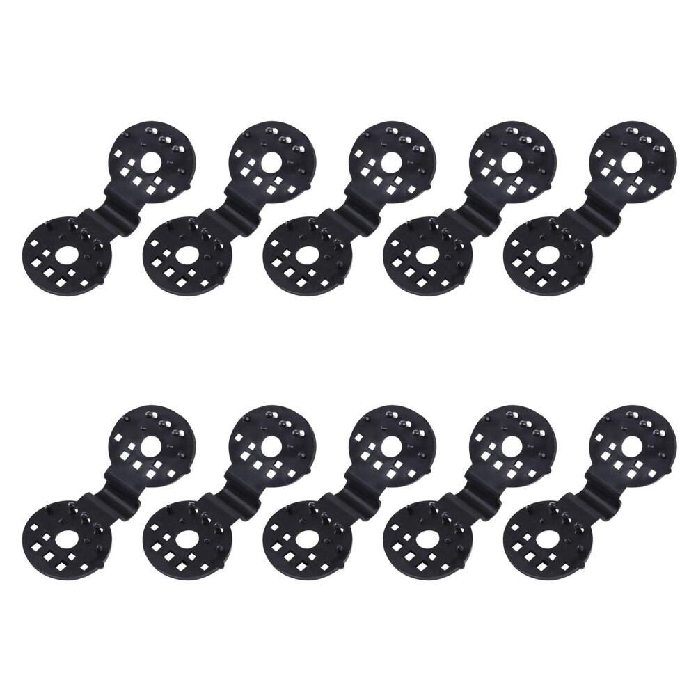 Shade Cloth Plastic Clips Pack of 10, Round Black Plastic Sunshade Clips for Garden Netting and Outdoor Sun Protection-image-OPC-PJQZTQ2-NEW