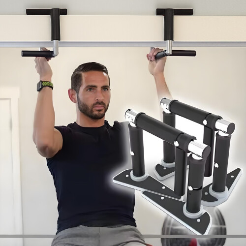 Gr8 Home Door Frame Cross Grips Pull Up Bar Horizontal Folding Home Gym Workout