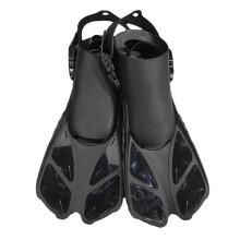 Snorkeling Fins Short Travel Size Adjustable Swim Fins Open Heel for Adults Men and Women Lightweight Durable Design