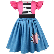 (110cm) Dollhouse Cosplay Gabbys Costume Dress Halloween Party Stage Performance Gift