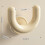 (slippers rack BEIGE 2PCS) Bathroom wall mounted suction cup slipper holder 4